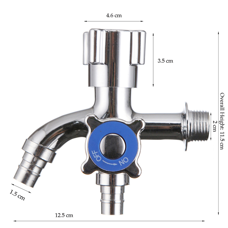 Dual-Outlet Washing Machine Faucet